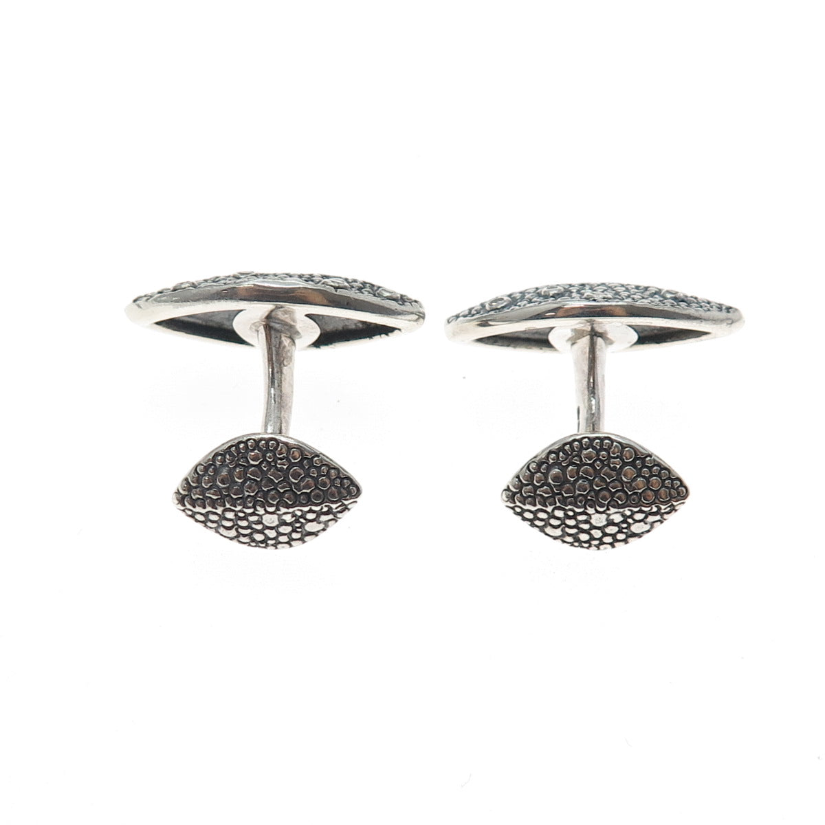 STEPHEN WEBSTER 925 Sterling Silver Vintage Real Diamond Modernist Cufflinks