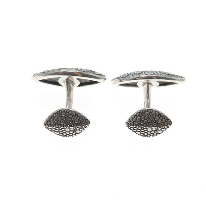 STEPHEN WEBSTER 925 Sterling Silver Vintage Real Diamond Modernist Cufflinks