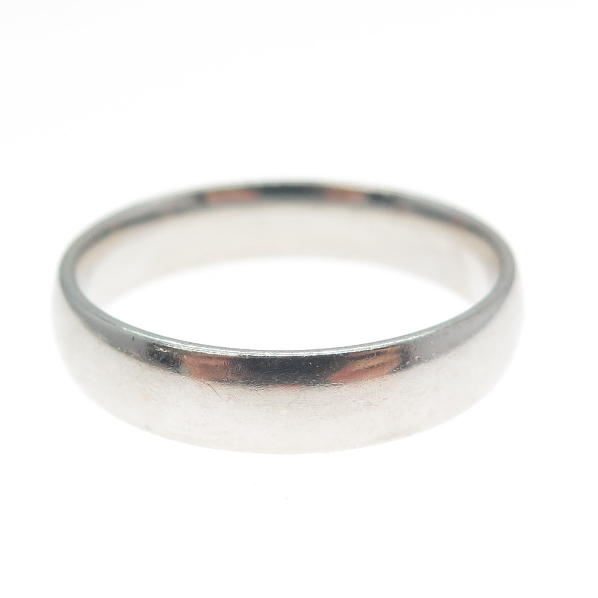 925 Sterling Silver Vintage Classic Wedding Band Ring Size 11.25