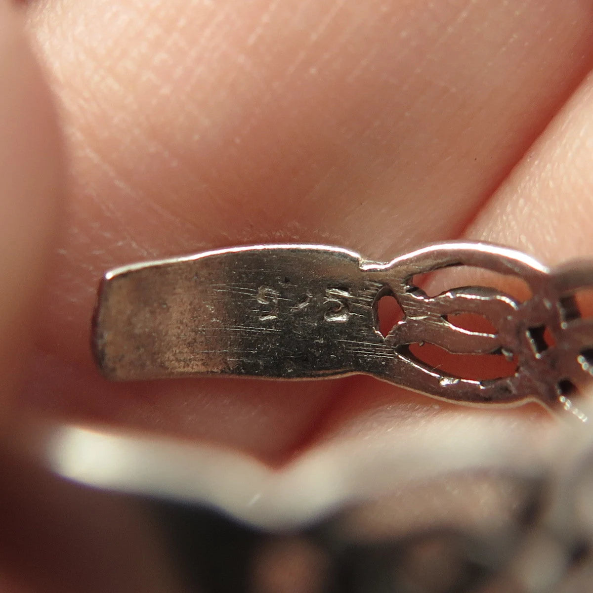 925 Sterling Silver Vintage Celtic Adjustable Ring Size 6