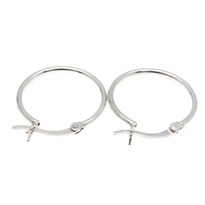 925 Sterling Silver Small Tube Hoop Earrings