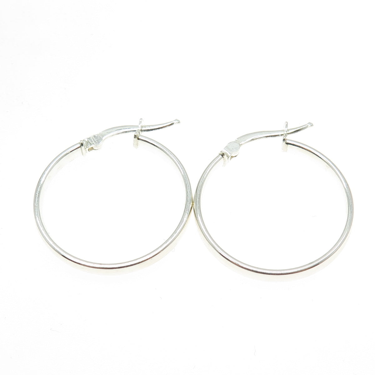 925 Sterling Silver Italy Hoop Earrings