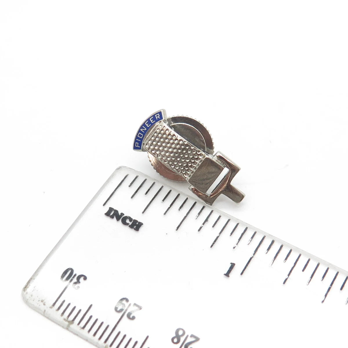 925 Sterling Silver Vintage Dieges & Clust Enamel Pioneer Lapel Pin
