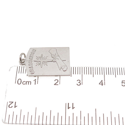Antaya 925 Sterling Silver Vintage Graduation Charm Pendant