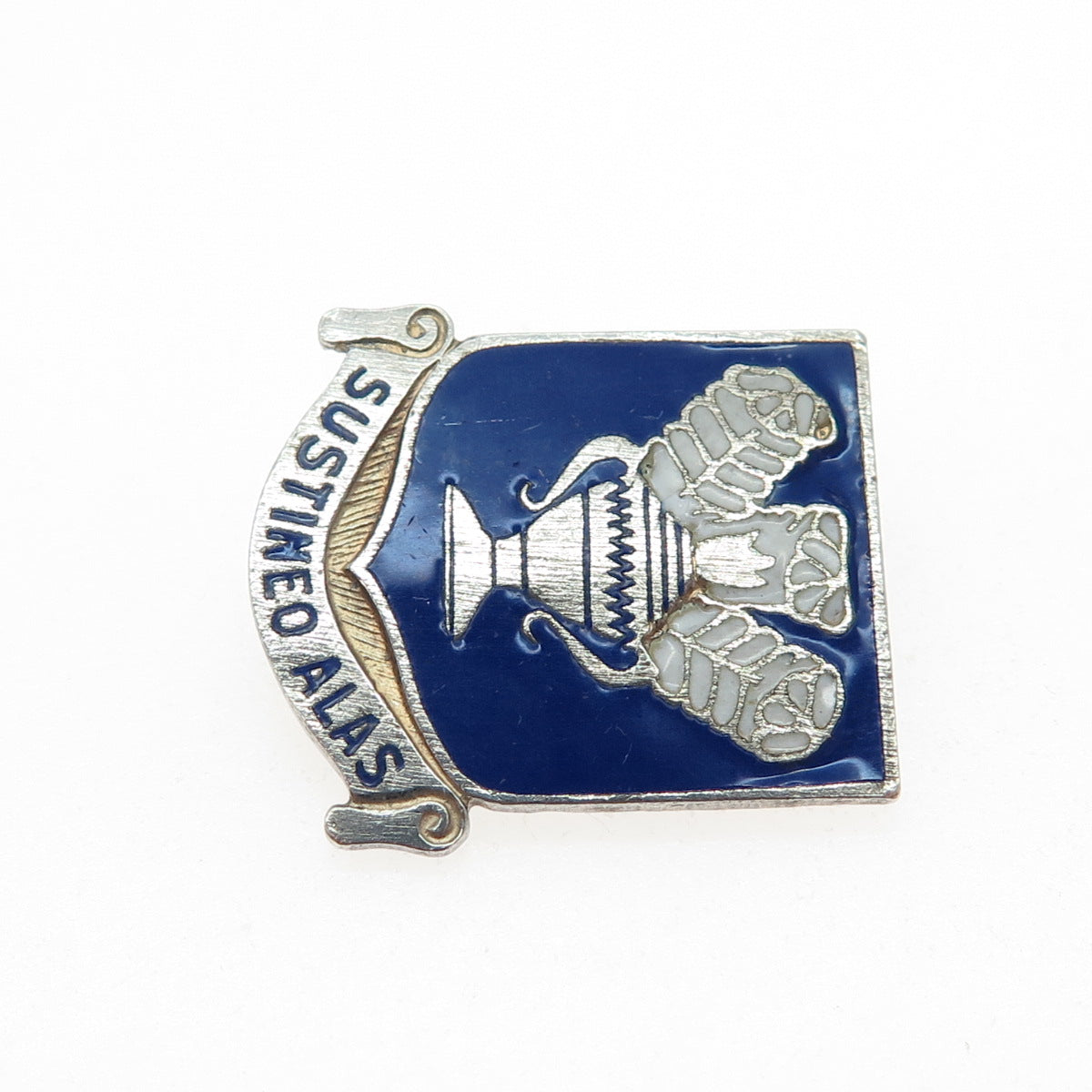 N.S. Meyer Inc Sterling Antique WWII Enamel Air Corps Technical School Brooch