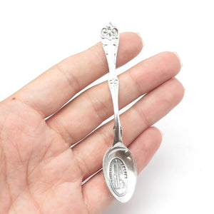925 Sterling Silver Antique Art Deco Rockefeller Center Coffee Spoon