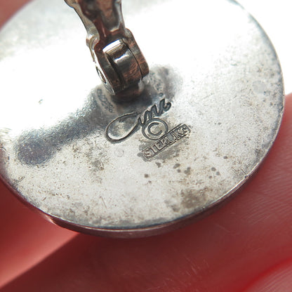 CINI 925 Sterling Silver Antique Bull's Head Oxidized Cufflinks