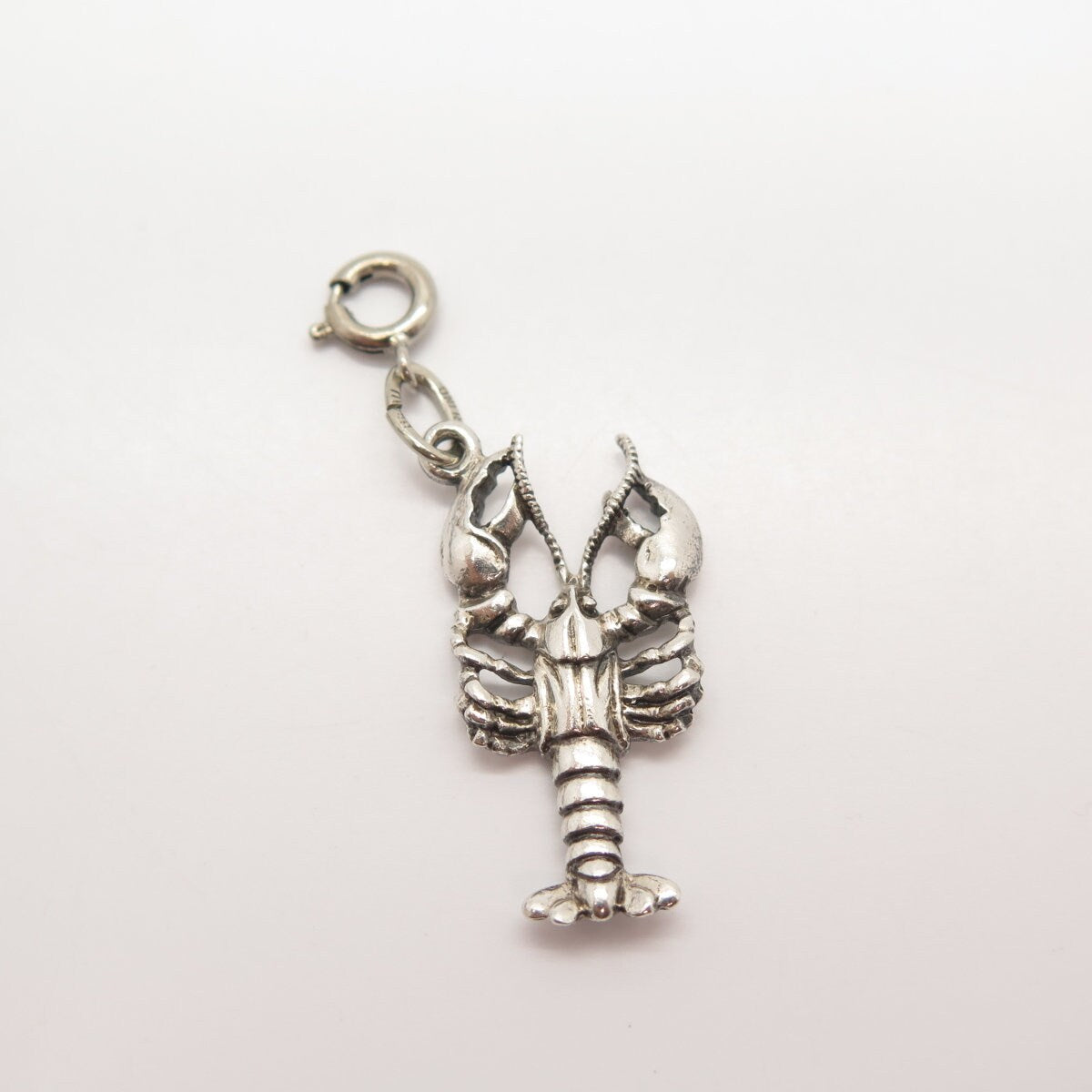 925 Sterling Silver Vintage BEAU Cancer Zodiac Sign Pendant