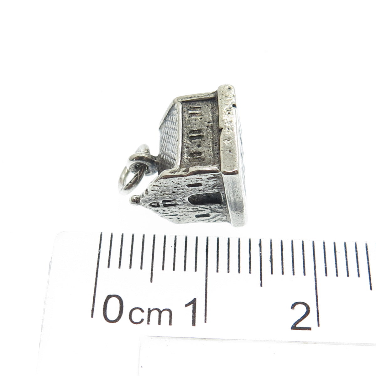 925 Sterling Silver Antique Art Deco "1565 Mission Nombre de Dios" Charm Pendant