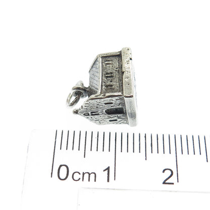 925 Sterling Silver Antique Art Deco "1565 Mission Nombre de Dios" Charm Pendant