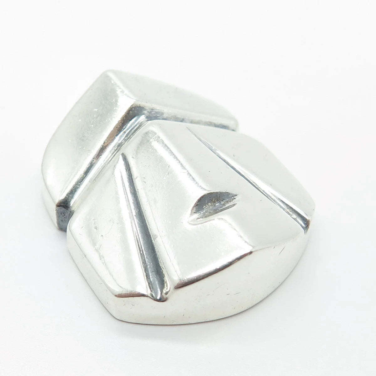 925 Sterling Silver Vintage Abstract Pendant