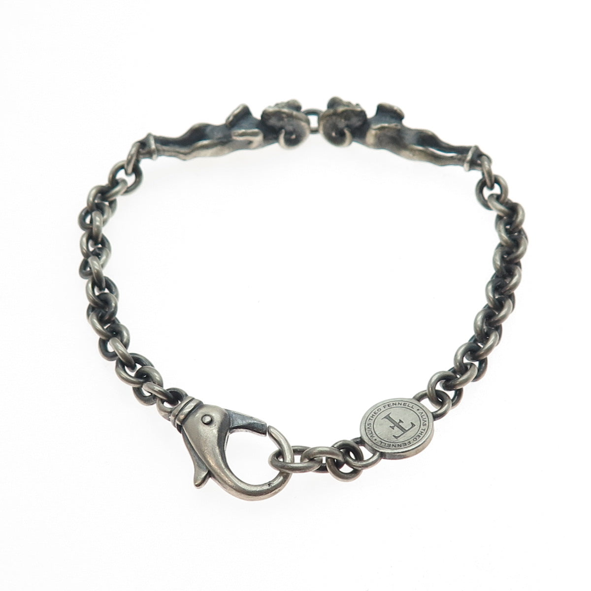 Theo Fennell 925 Sterling Silver Vintage London Aries Zodiac Sign Bracelet 8.25"