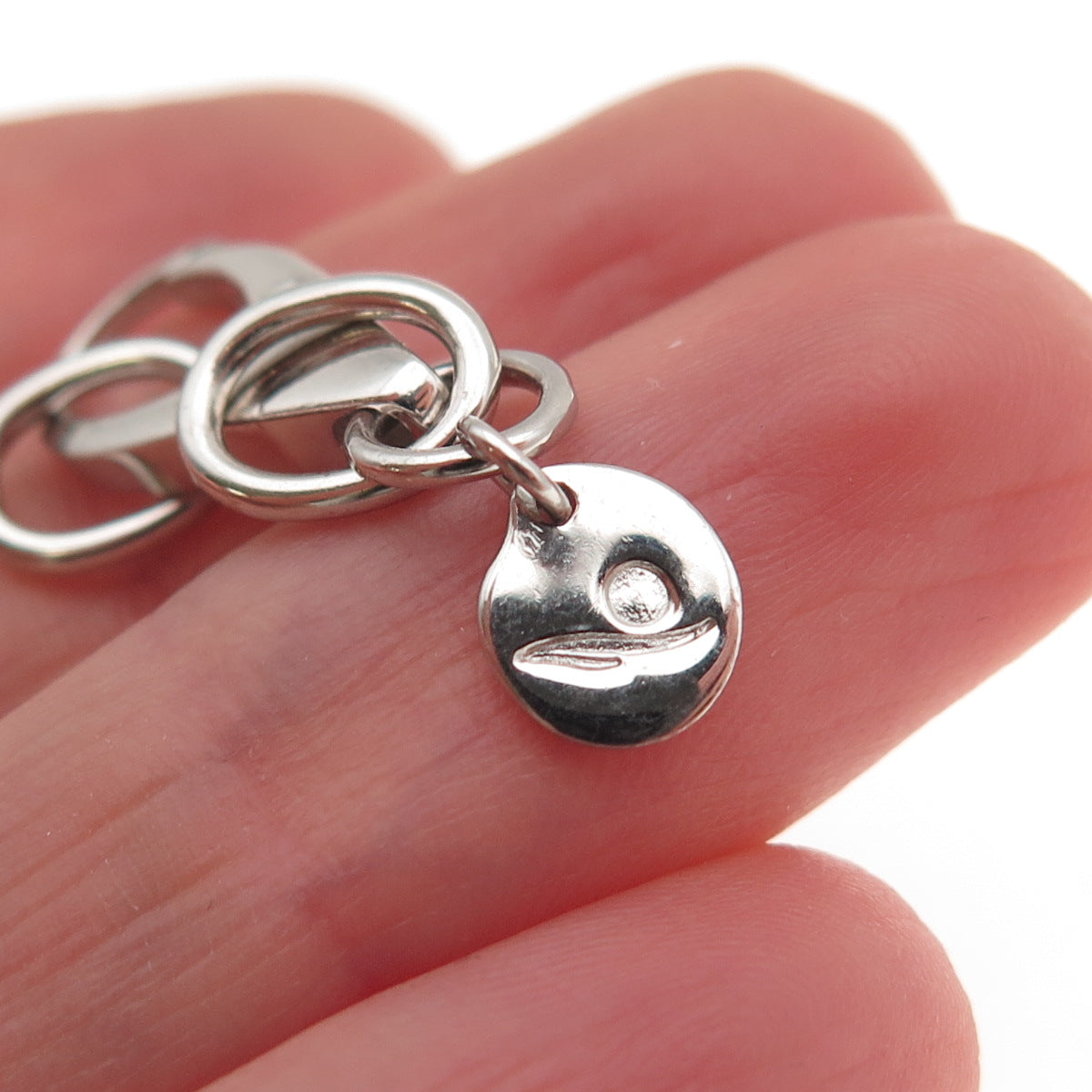 Nishi 925 Sterling Silver Bracelet / Necklace Carabiner Lock Clasp
