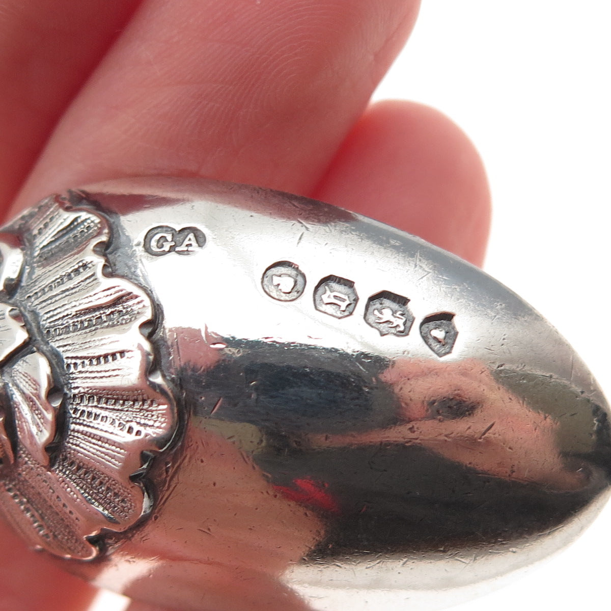 George Aldwinckle 925 Sterling Silver Antique 1862 London Apostle Coffee Spoon