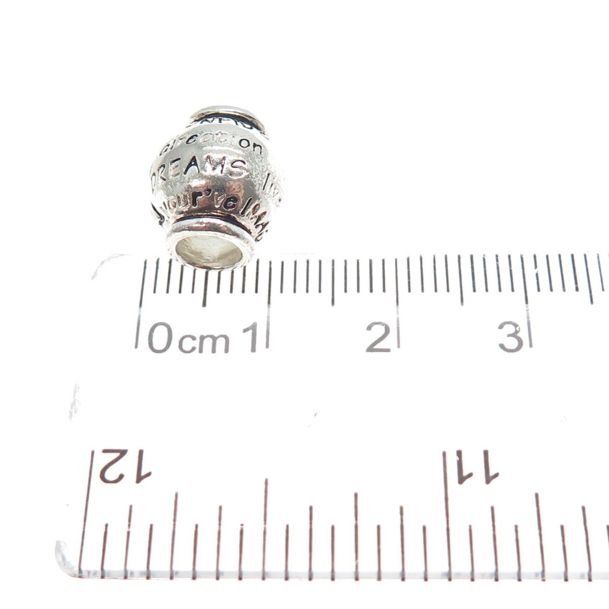 925 Sterling Vintage Go Confidently in The Direction of Your Dreams Bead Charm