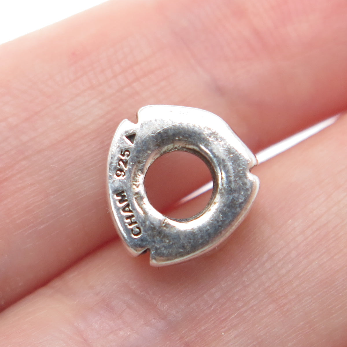 CHAMILIA 925 Sterling Silver Letter F Initial Bead Charm
