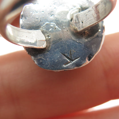 Kenneth Jones Navajo Old Pawn 925 Sterling Silver Vintage Turquoise Ring Size 6