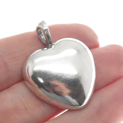 JBNI Bijoux D'Amour 925 Sterling Silver Vintage Heart Dome Pendant