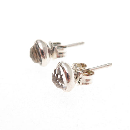 Pandora 925 Sterling Silver Clear Crystal June Birthday Blooms Stud Earrings