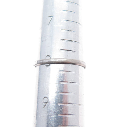 925 Sterling Silver Marquise-Cut C Z Engagement Ring Size 8