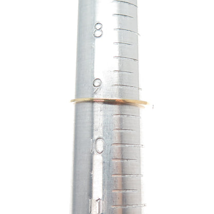 DBJ DEE BERKLE 925 Sterling Gold Plated Real Diamond Stackable Ring Size 9.25