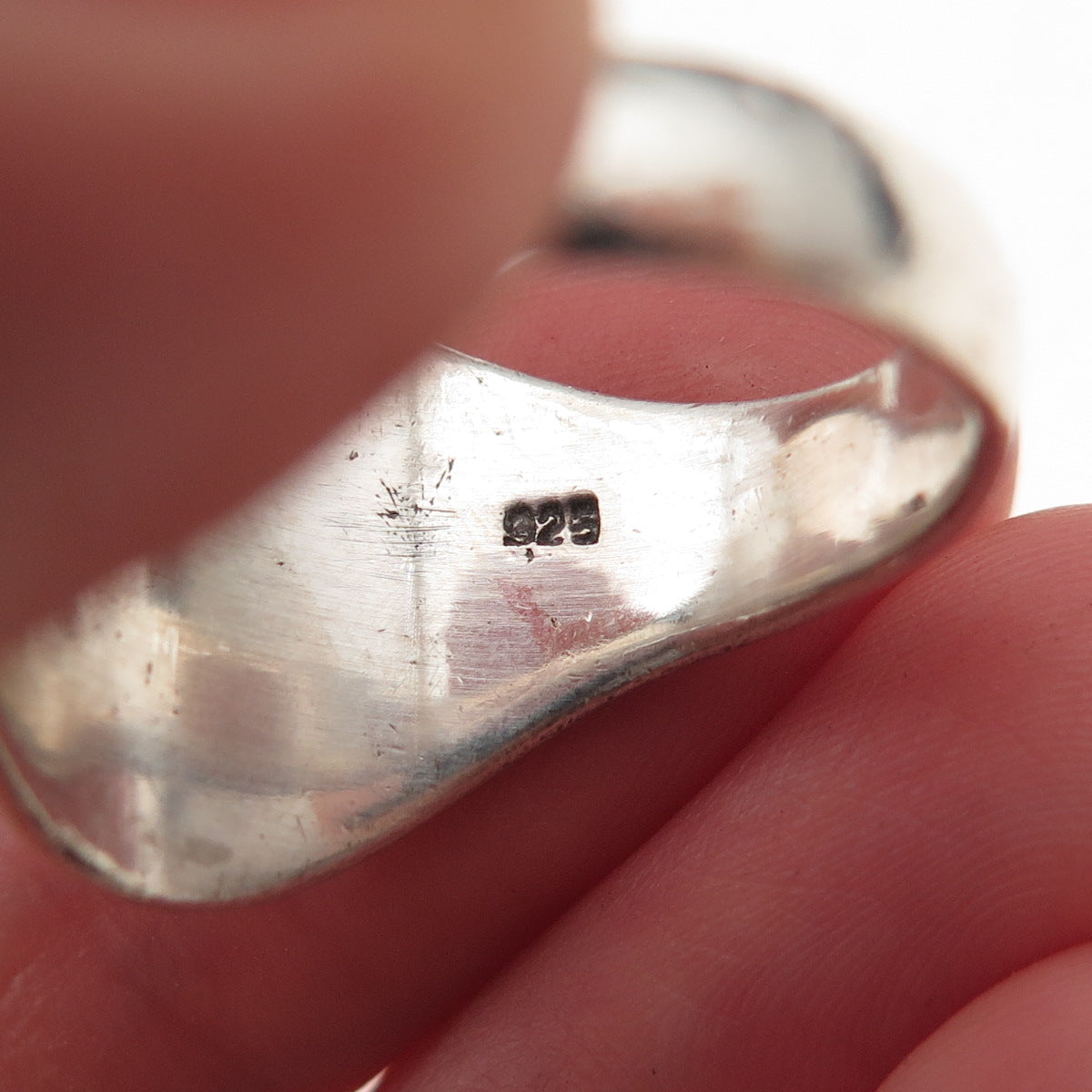925 Sterling Silver Vintage Southwestern Kokopelli Oxidized Ring Size 10.25