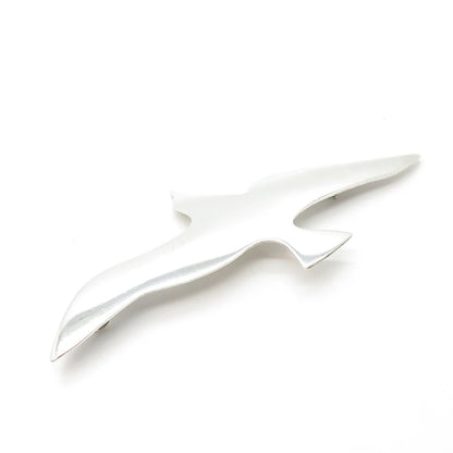 925 Sterling Silver Vintage Herring Gull Bird Handcrafted Pin Brooch Pendant