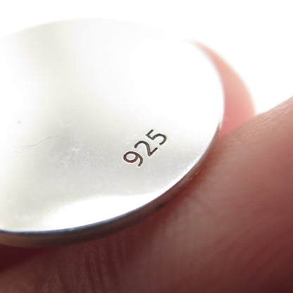 925 Sterling Silver Purple Enamel "It's a Boy" Round Minimalist Charm Pendant