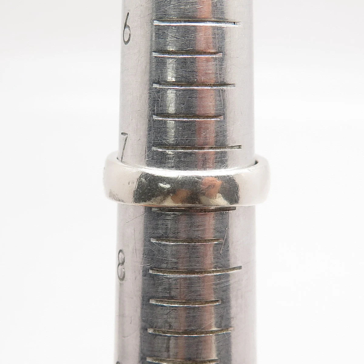 925 Sterling Silver Vintage Ribbed Bow Ring Size 7.5
