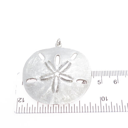 925 Sterling Silver Vintage Sand Dollar Pendant