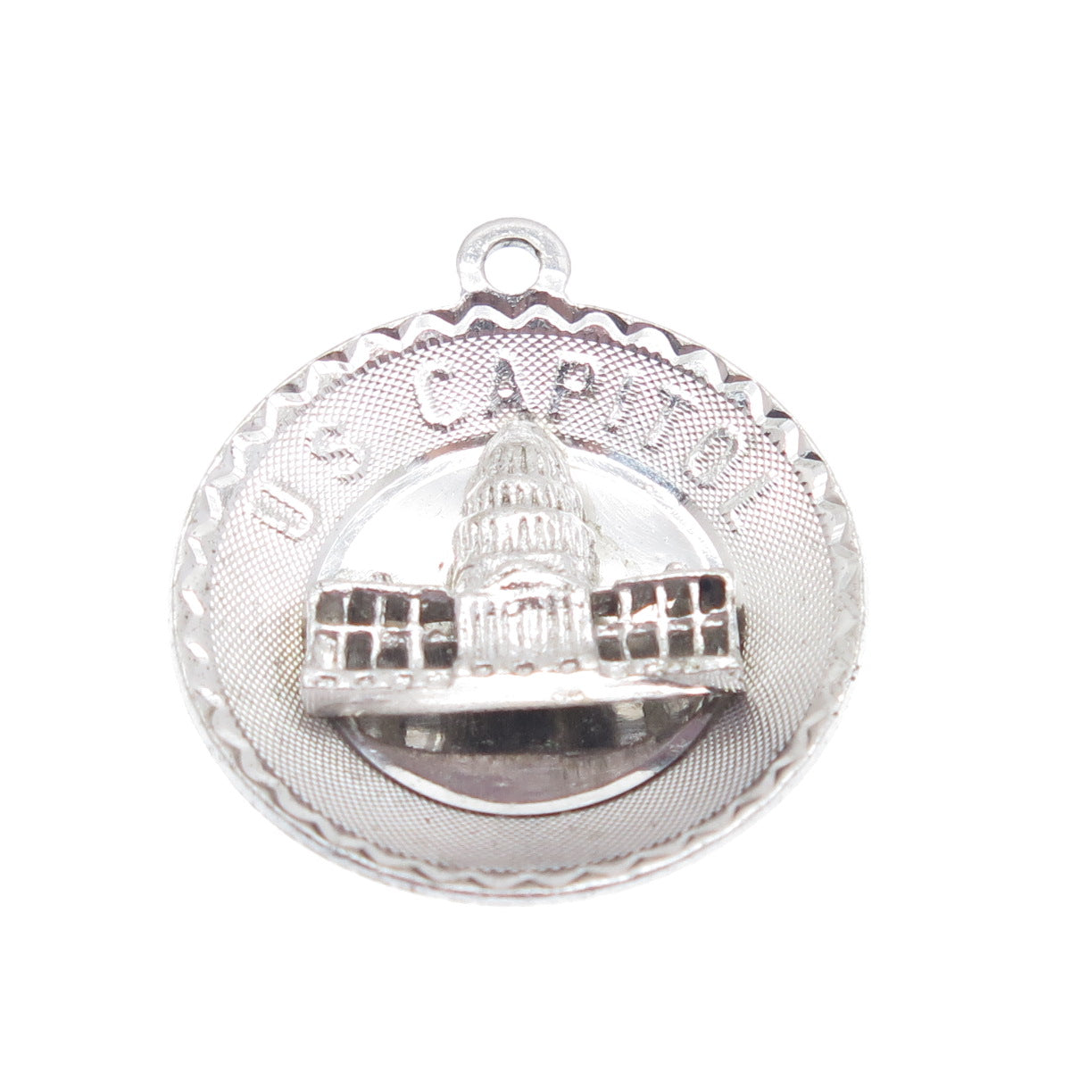 925 Sterling Silver Vintage US Capitol Washington DC Charm Pendant