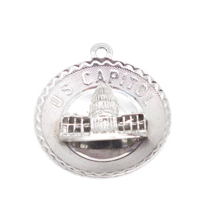 925 Sterling Silver Vintage US Capitol Washington DC Charm Pendant