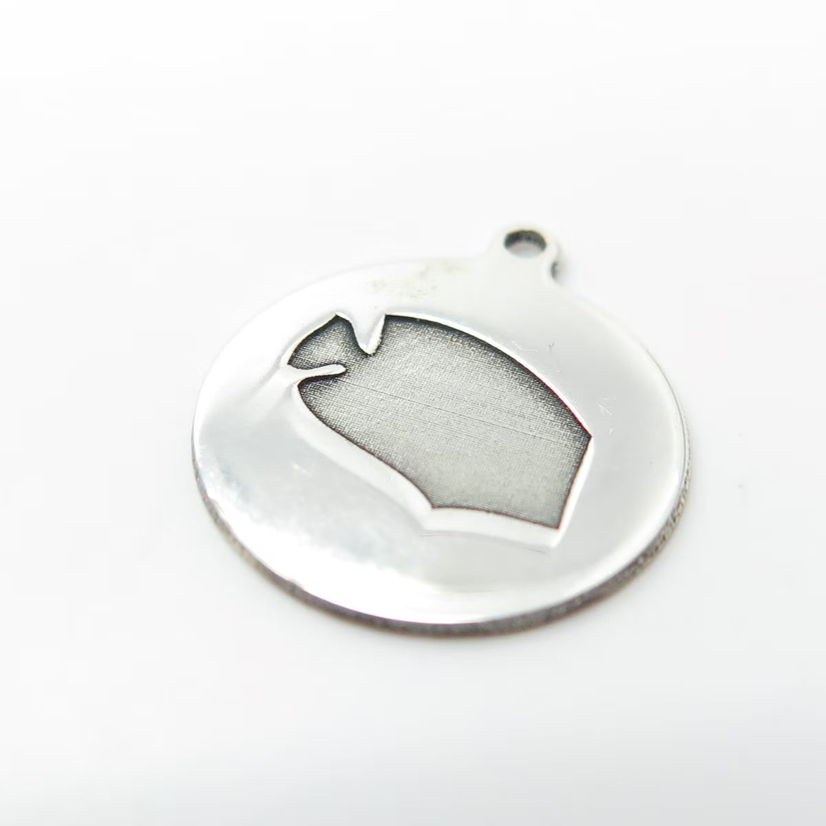925 Sterling Silver USA Two In Town Fish Charm Pendant