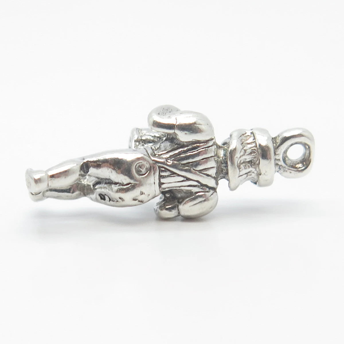 925 Sterling Silver Vintage Sun West Musician Drummer Charm Pendant