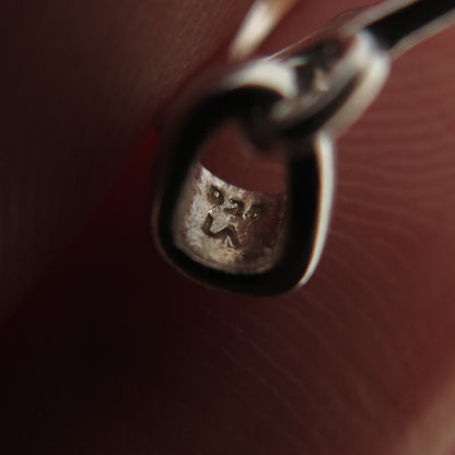 925 Sterling Silver Vintage True Friend Heart Mini Charm Pendant