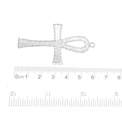 CARL ART 925 Sterling Silver Vintage Egyptian Ankh Pendant