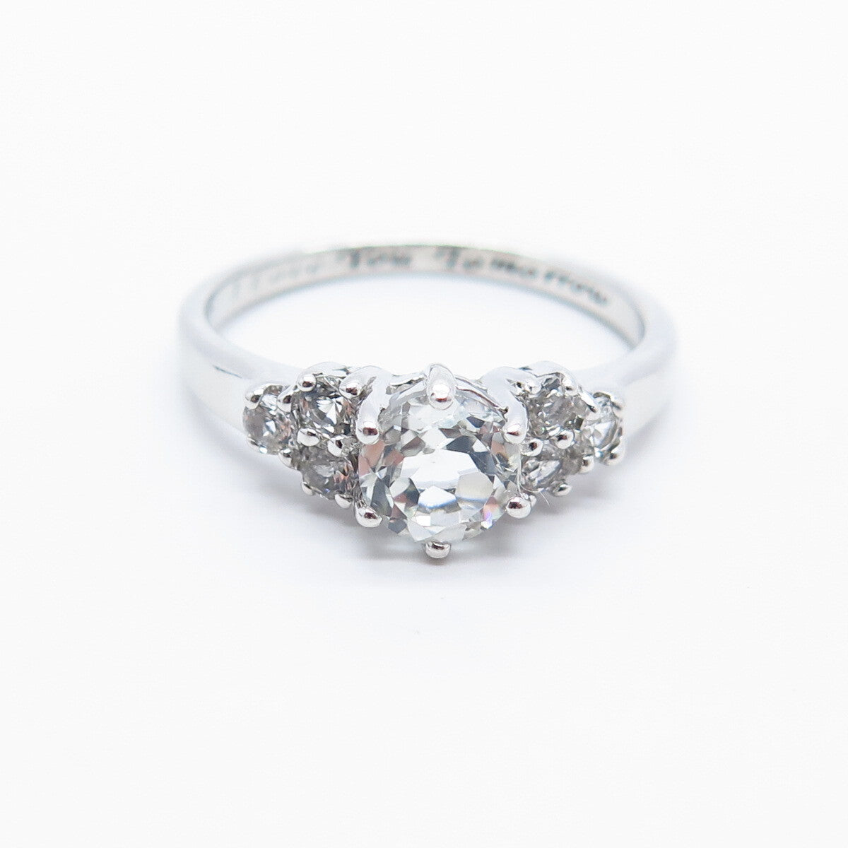 925 Sterling Silver Round-Cut C Z Ring Size 9.25