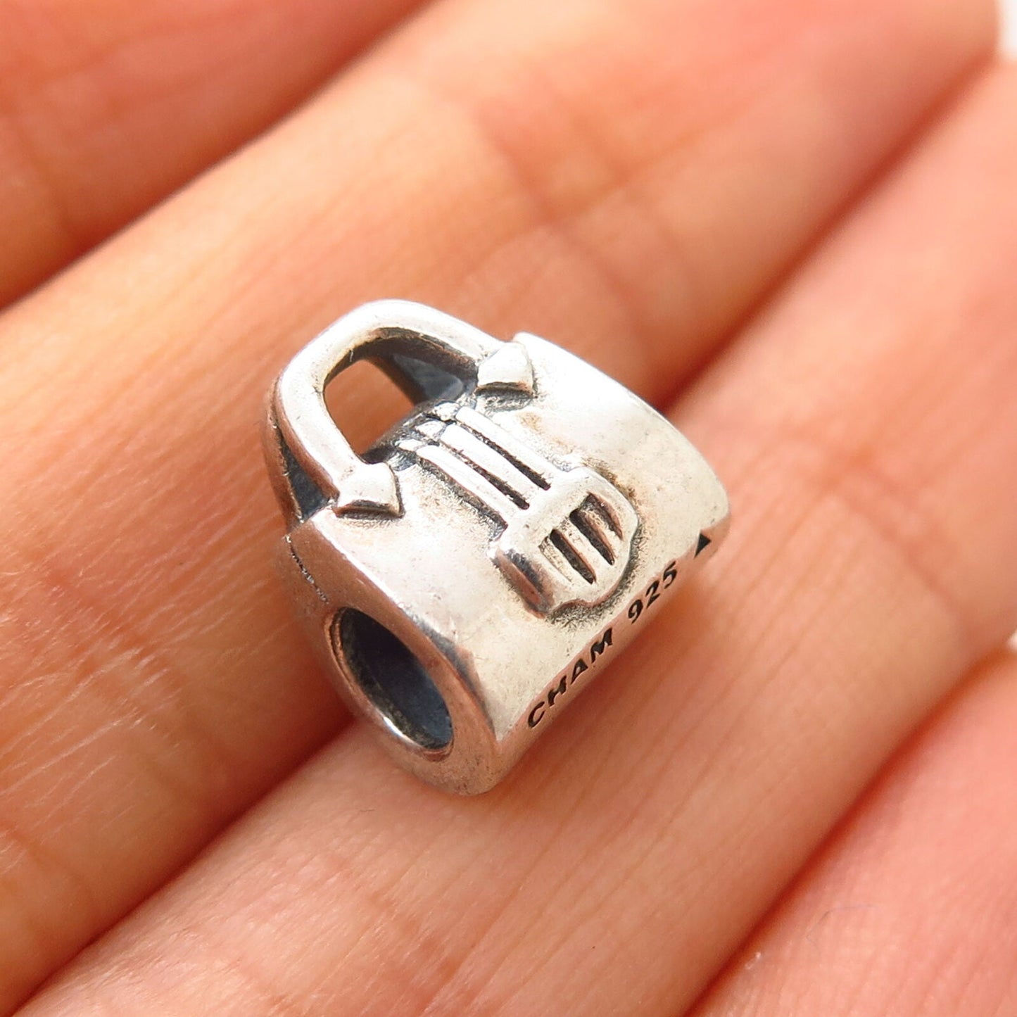 925 Sterling Silver Chamilia Purse Design Bead Charm