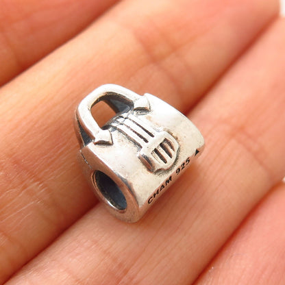 925 Sterling Silver Chamilia Purse Design Bead Charm