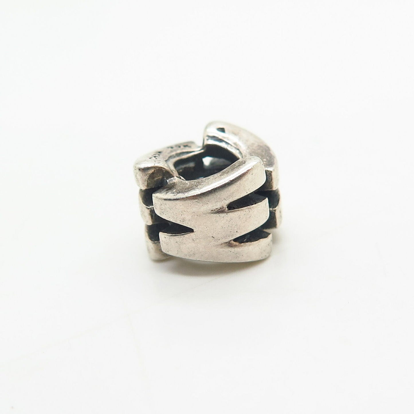 925 Sterling Silver Chamilia Letter "W" Initial Design Bead Charm