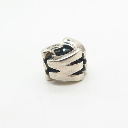 925 Sterling Silver Chamilia Letter "W" Initial Design Bead Charm