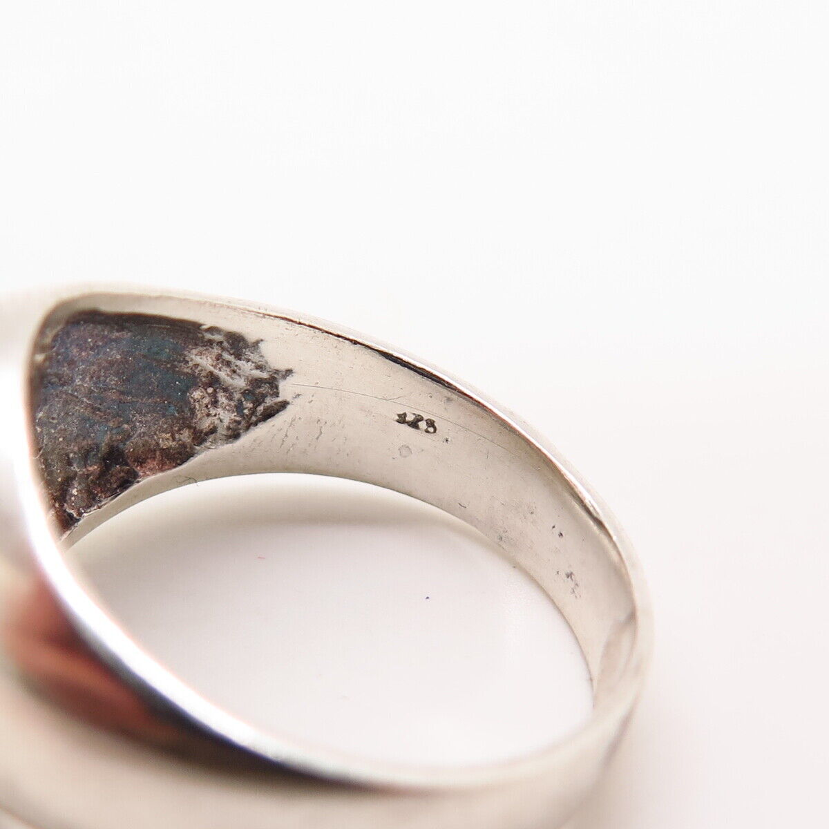 925 Sterling Silver Rainbow Enamel "Happy Pride" Signet Ring