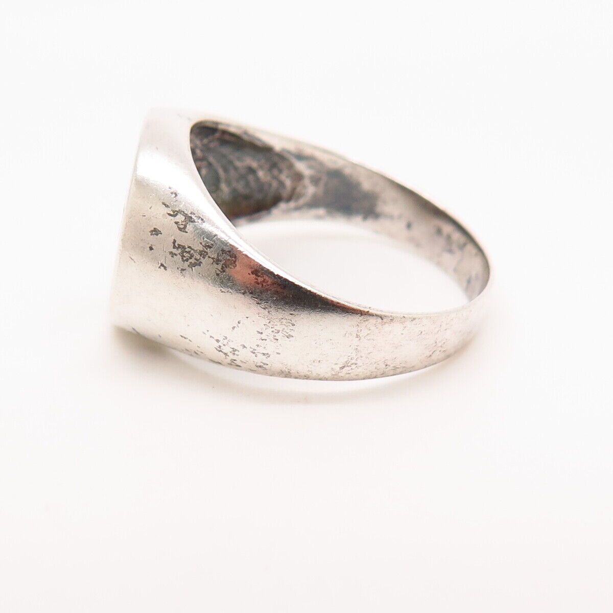 925 Sterling Silver Rainbow Enamel "Happy Pride" Signet Ring