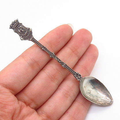 833 Silver Antique "Bruxelles" Coat of Arms Spoon