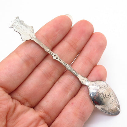 833 Silver Antique "Bruxelles" Coat of Arms Spoon