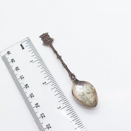 833 Silver Antique "Bruxelles" Coat of Arms Spoon