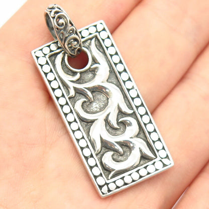 925 Sterling Silver Ornate Design Pendant