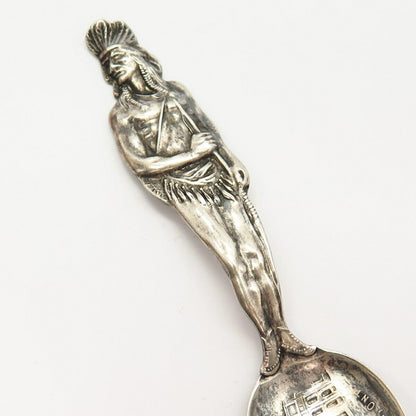 925 Sterling Silver Antique Gorham Tribal Warrior "Kingston" Demitasse Spoon