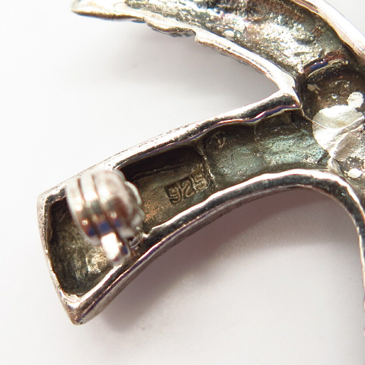 925 Sterling Silver Palm Tree Design Pin Brooch