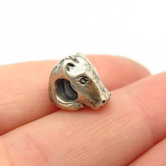 925 Sterling Silver Pandora Horse Head Design Bead Charm